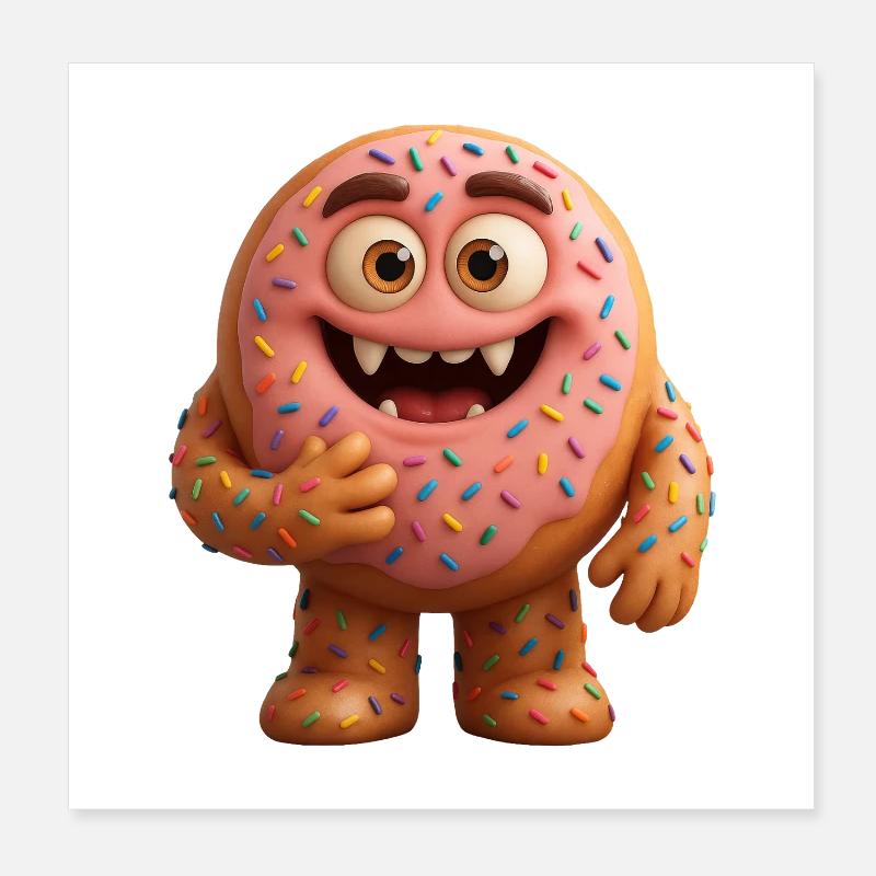 Beignet Poster 20 x 20 cm