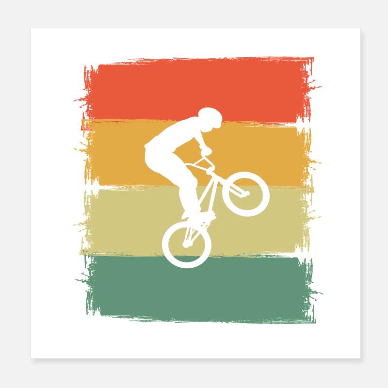 Le BMX Poster 20 x 20 cm