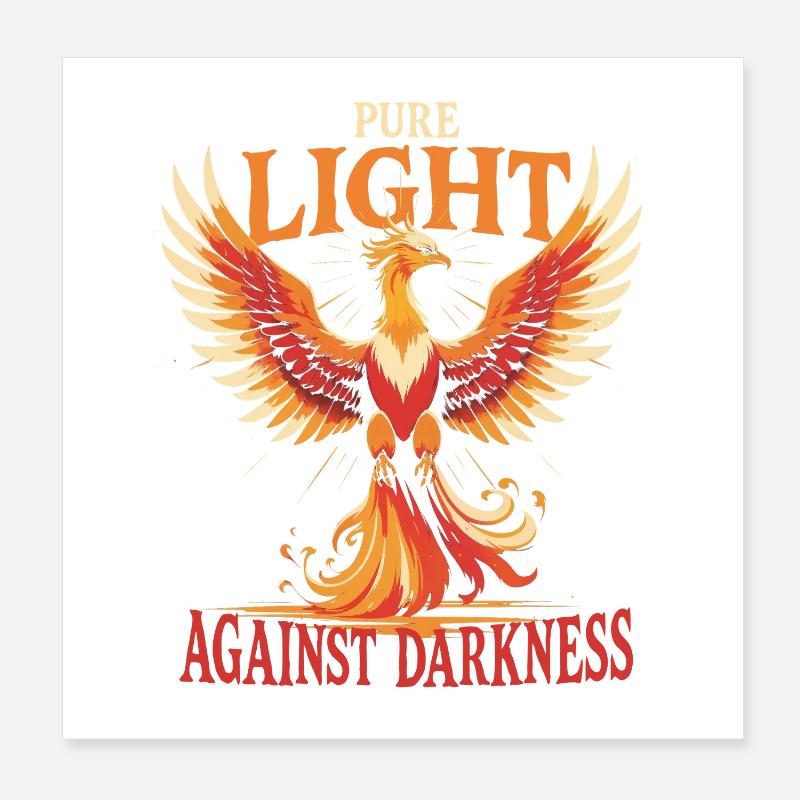 Phoenix Mythological Creatures Poster 8" x 8" (20x20 cm)