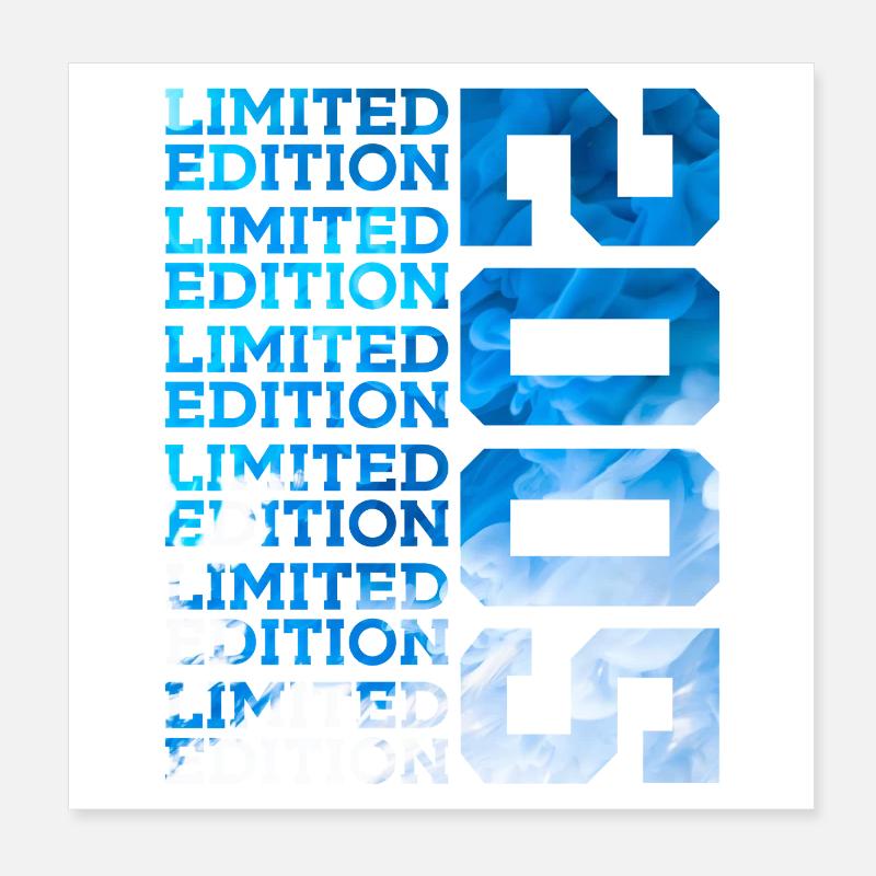 ÉDITION LIMITÉE 2005 21 ANS 21E ANNIVERSAIRE Poster 20 x 20 cm