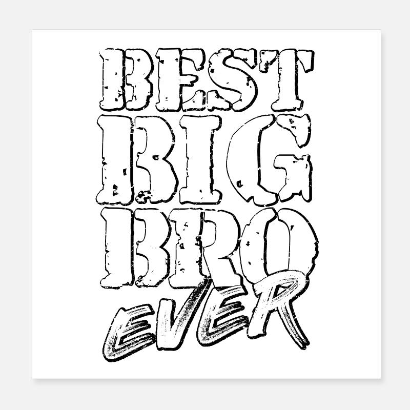 big bro Poster 20x20 cm