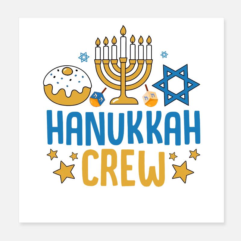 Hanoucca Poster 20 x 20 cm