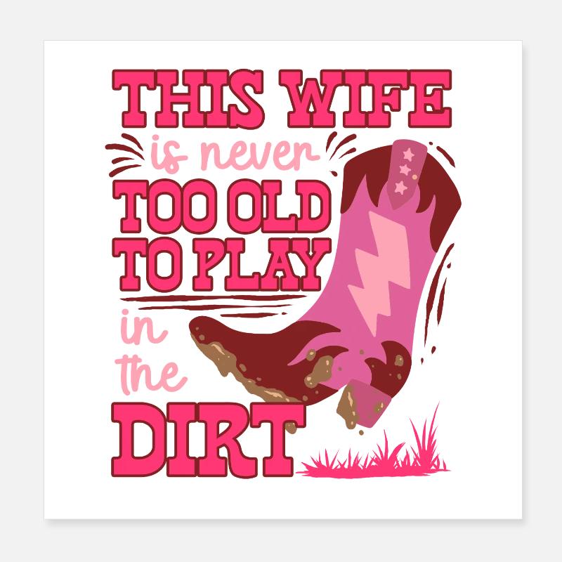 Ehefrau eines Bauern Mutter Poster 20x20 cm