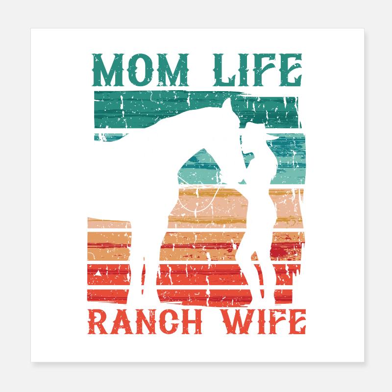 Ehefrau eines Bauern Mutter Poster 20x20 cm