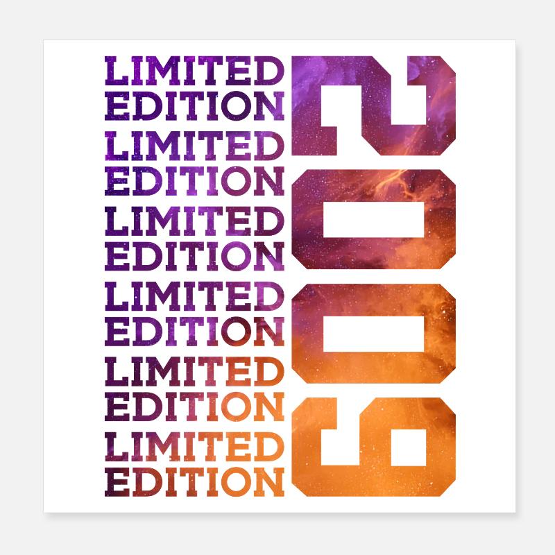 17 ANS ÉDITION LIMITÉE 2009 17E ANNIVERSAIRE Poster 20 x 20 cm