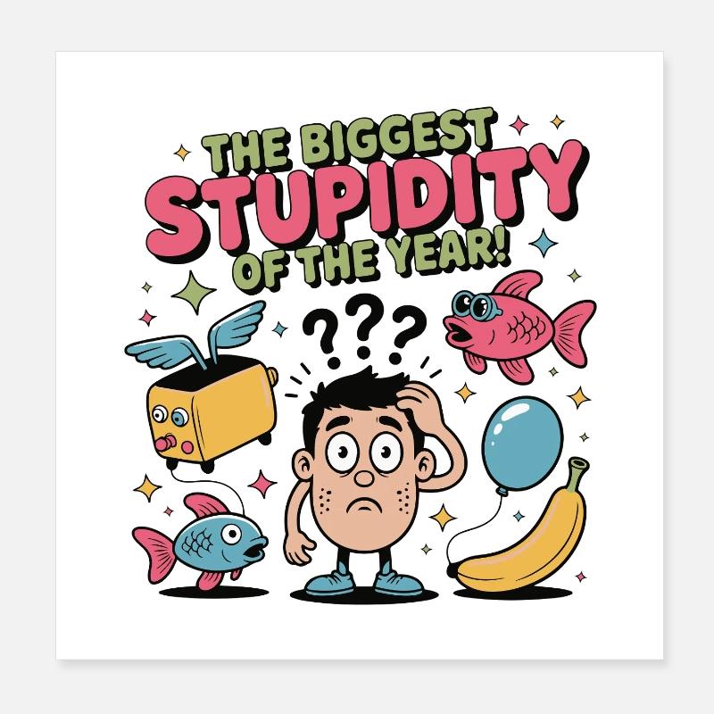 La plus grande stupidité de l’année Poster 20 x 20 cm