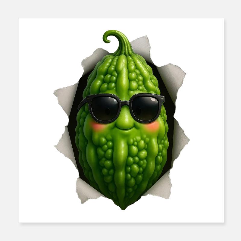 Bitter melon Poster 8" x 8" (20x20 cm)