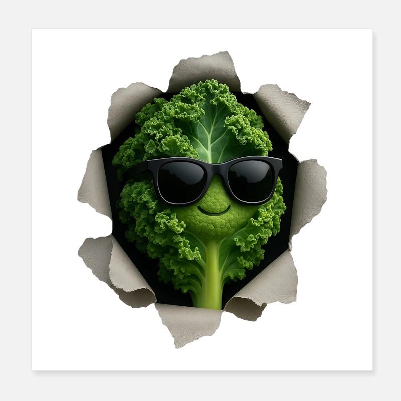 kale Poster 8" x 8" (20x20 cm)