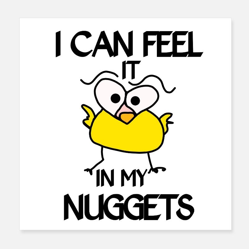 Poulet Poster 20 x 20 cm