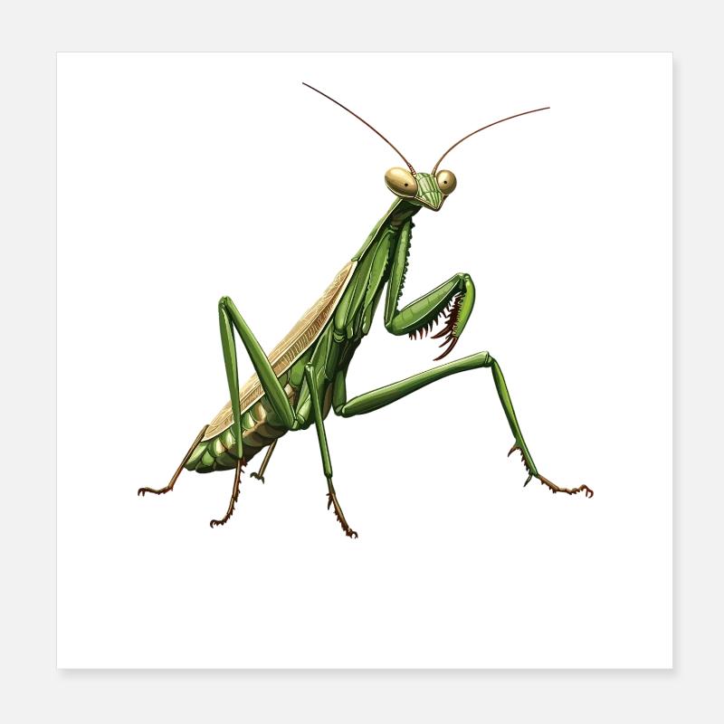 Praying mantises Praying mantis Poster 8" x 8" (20x20 cm)