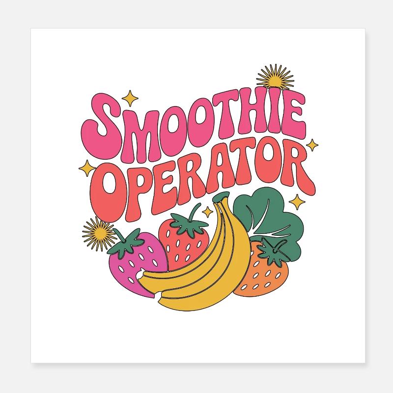 Nutritionist Smoothie Operator Nutritional Coach Poster 20x20 cm