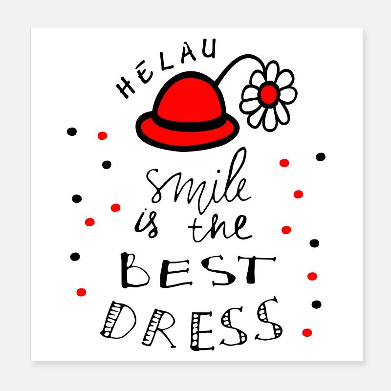 Karneval Helau Poster 20x20 cm