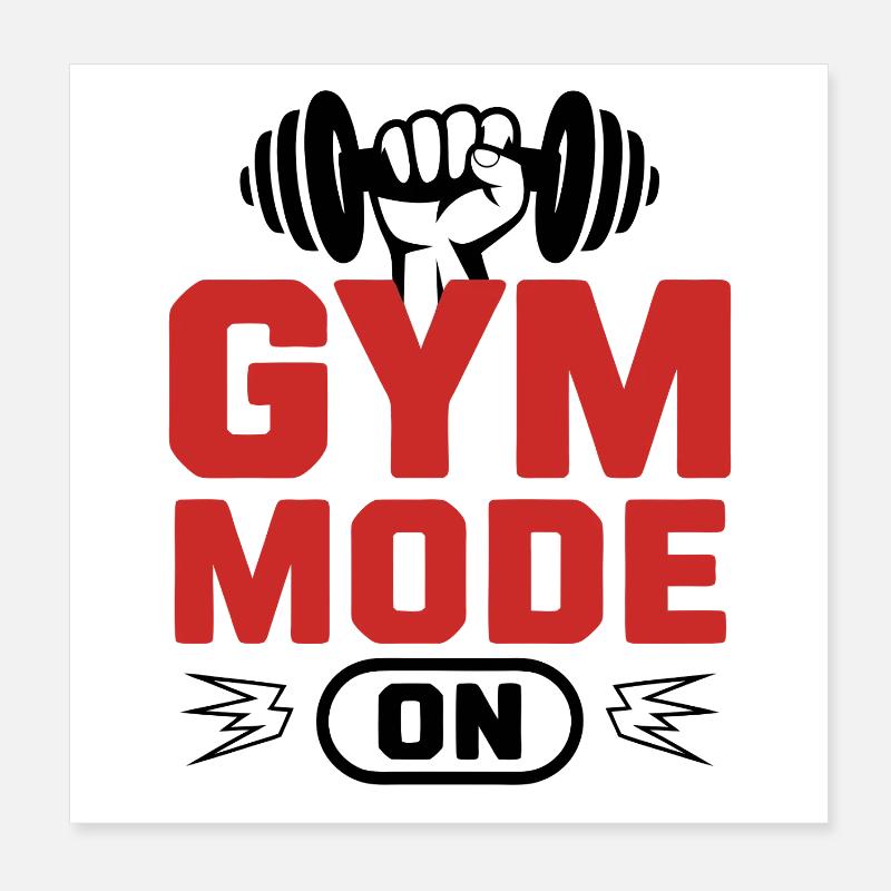 Mode Salle Activé Poster 20 x 20 cm