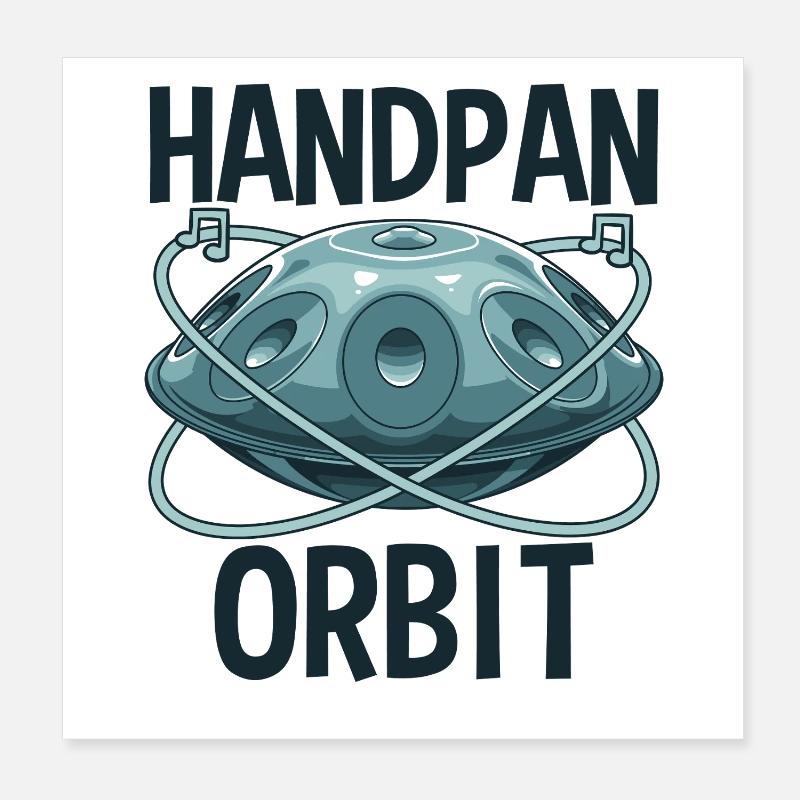 Orbite Handpan Poster 20 x 20 cm