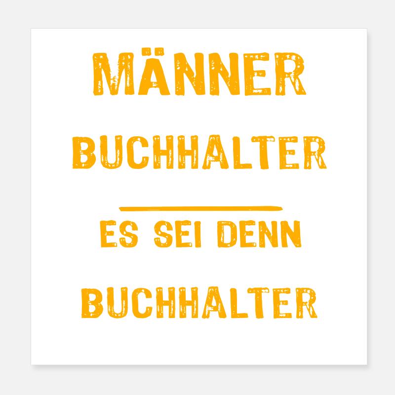 Dicton du comptable Poster 20 x 20 cm