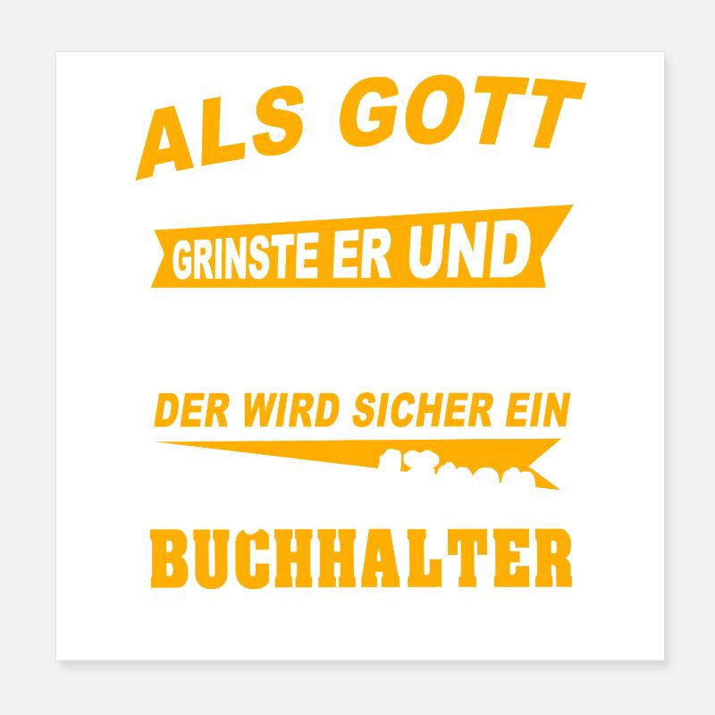 Expressions des comptables Poster 20 x 20 cm