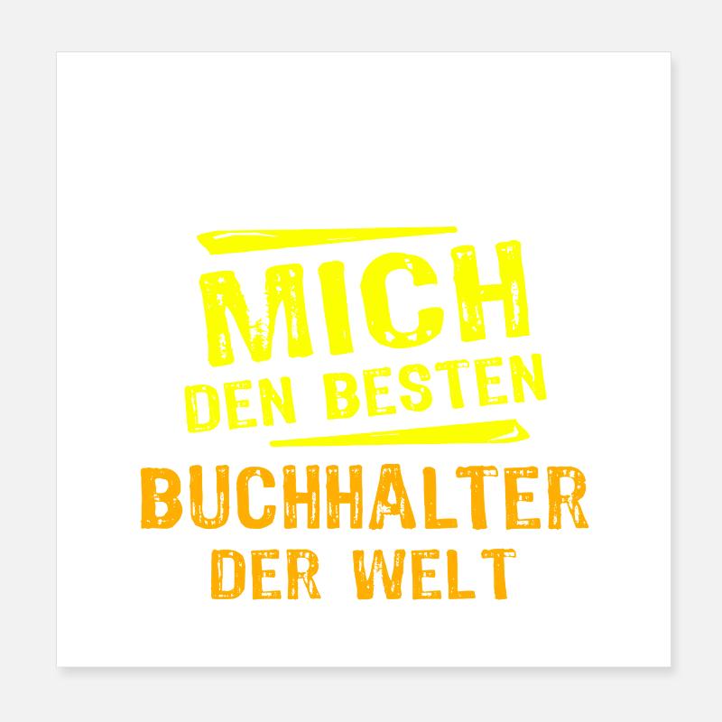 Accountant Gift Poster 8" x 8" (20x20 cm)