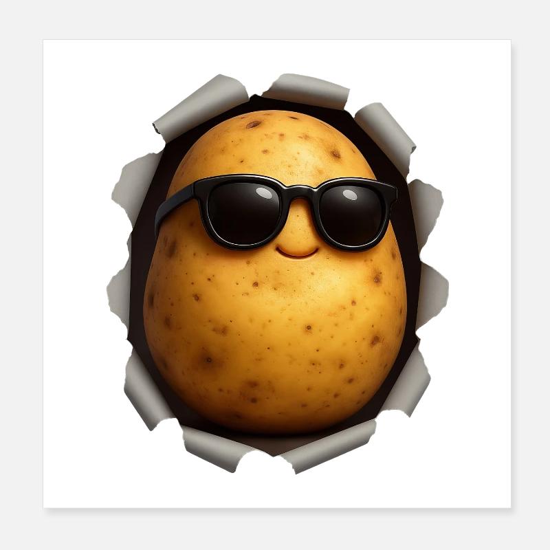 Pomme de terre Poster 20 x 20 cm