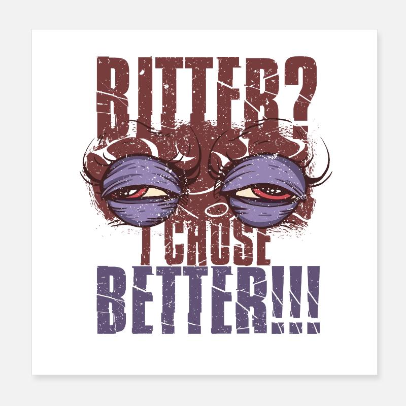 Kaffeeentzug Koffeinfrei Ex-Kaffeetrinker Poster 20x20 cm