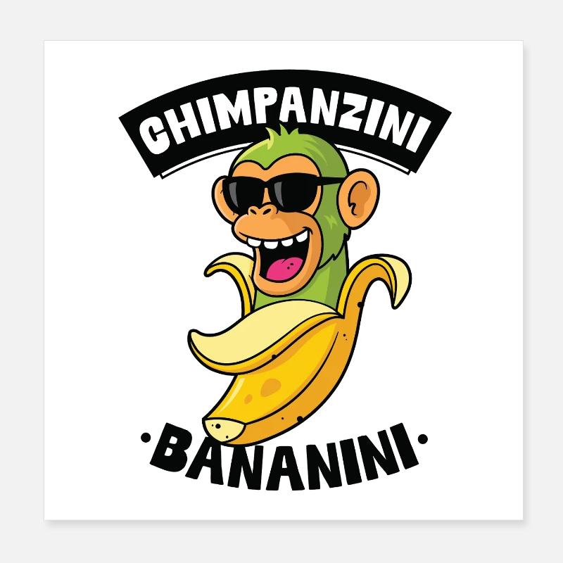 Chimpanzini Bananini Poster 20 x 20 cm