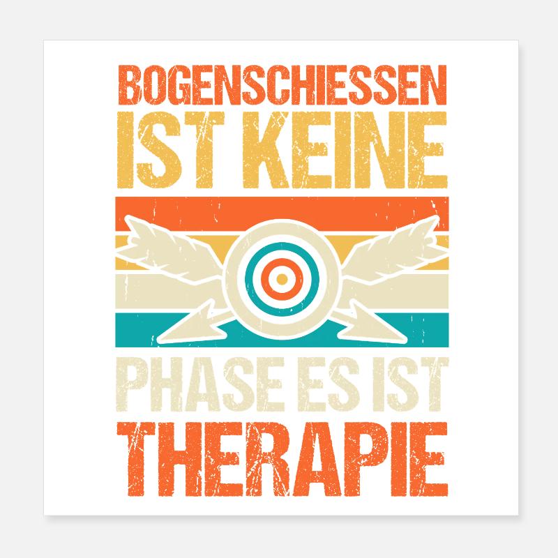 Archery Archery Archery Poster 8" x 8" (20x20 cm)