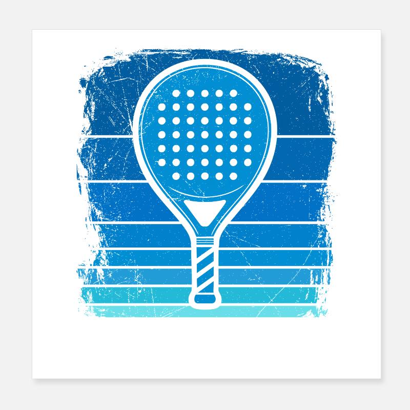 Padel Hobby PADEL ADDICTED Padel Game Fun Poster 8" x 8" (20x20 cm)