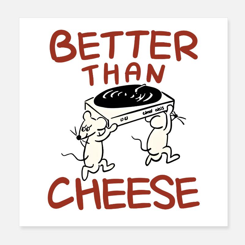 Lustige Mäuse Poster 20x20 cm