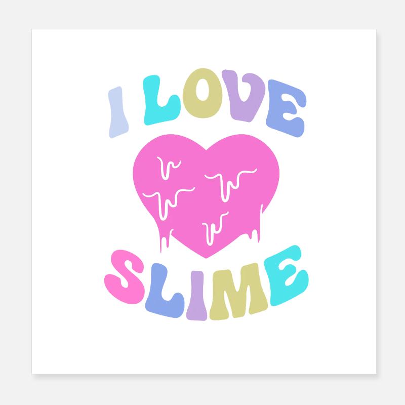 Slime Slime Slimy Poster 8" x 8" (20x20 cm)