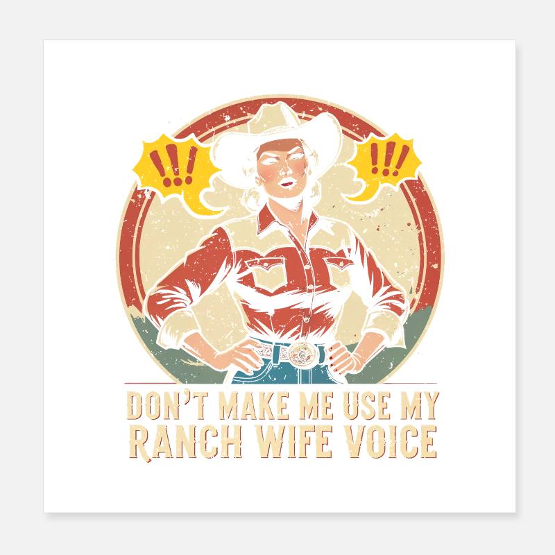 Ehefrau eines Bauern Mutter Poster 20x20 cm