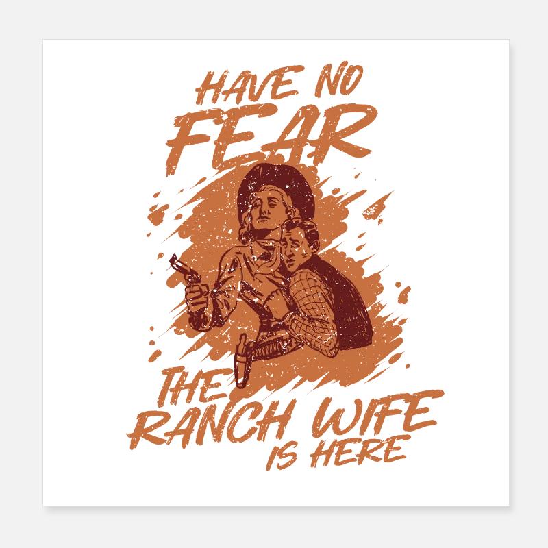 Épouse d’une mère fermière Poster 20 x 20 cm
