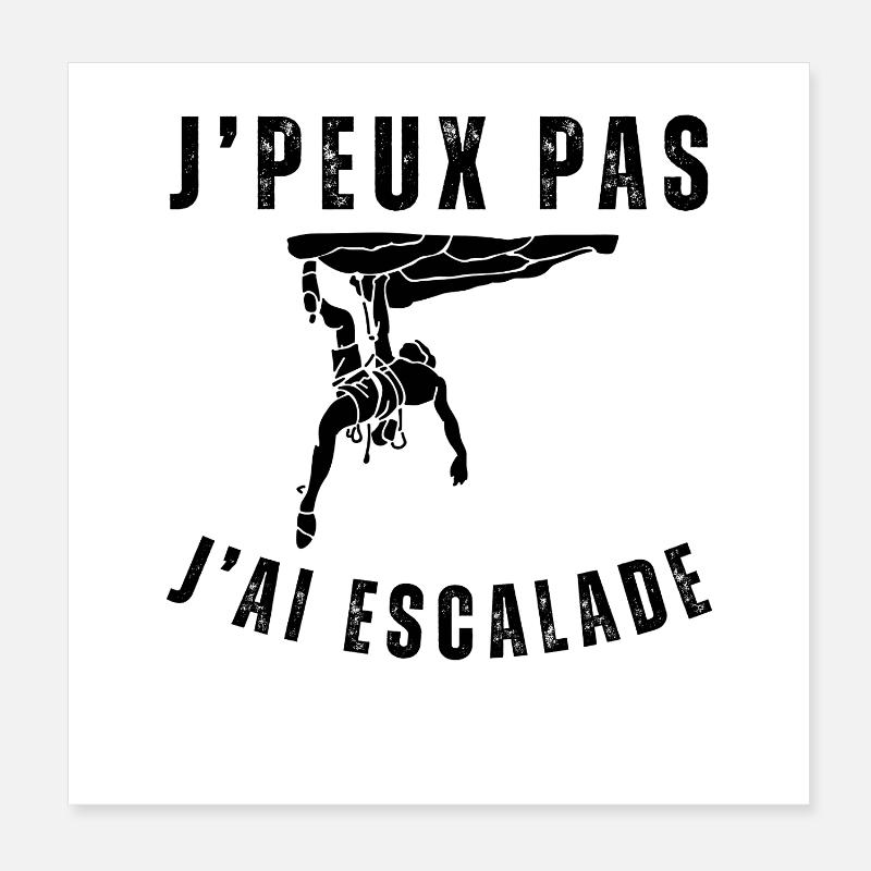 I can't I climbed Poster 8" x 8" (20x20 cm)
