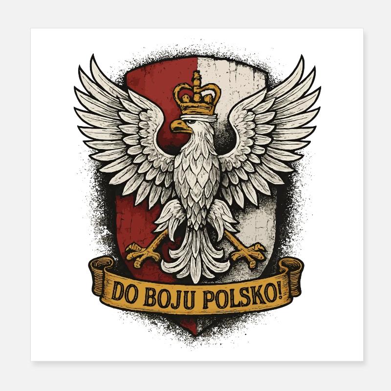 Kampf um das polnische Adleremblem Poster 20x20 cm