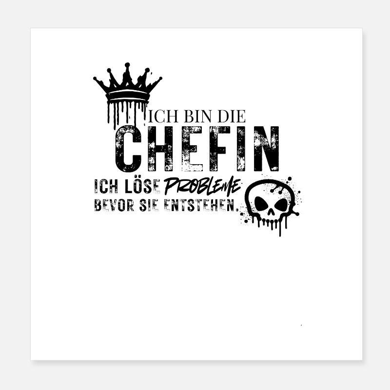 Déclaration de résolution de problème du patron Poster 20 x 20 cm