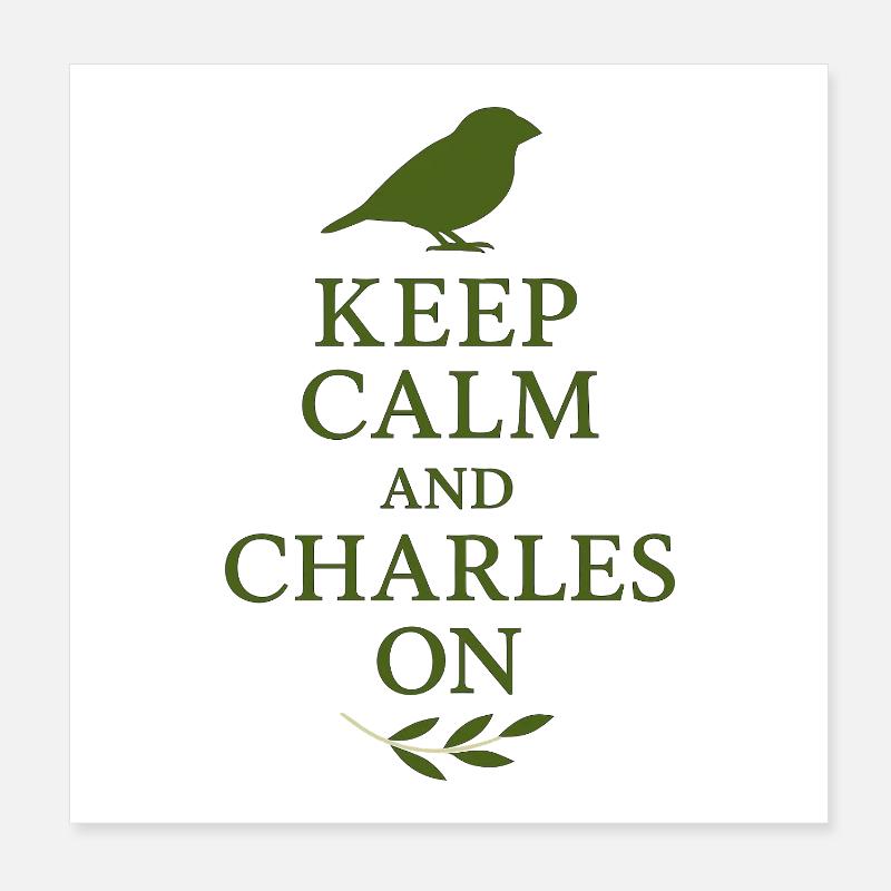 Charles Darwin Don Natural Poster 20 x 20 cm