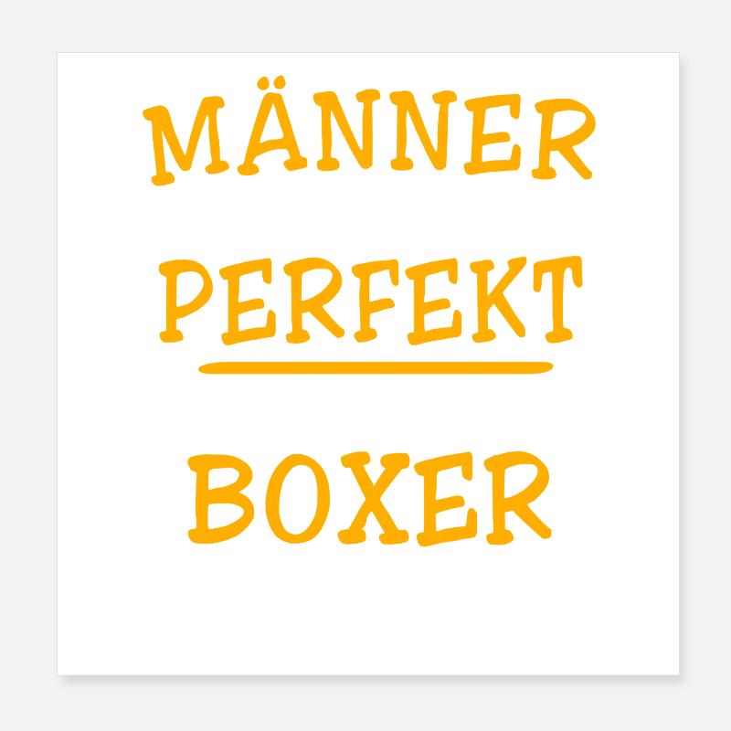 Boxer Boxing Poster 8" x 8" (20x20 cm)