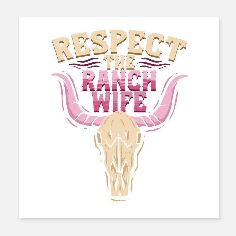 Ehefrau eines Bauern Mutter Poster 20x20 cm