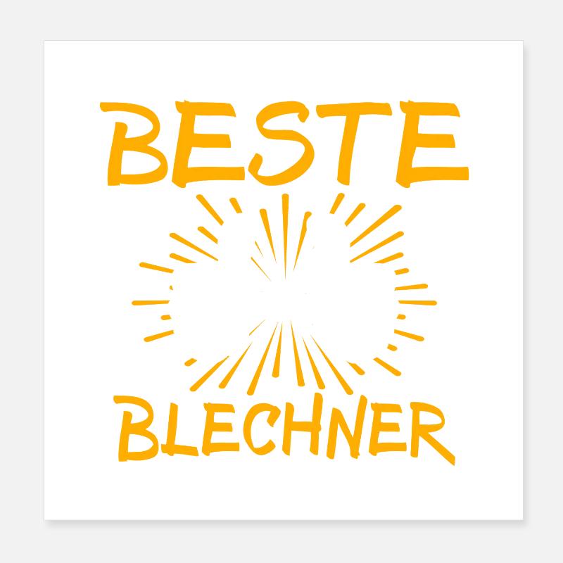 Blechner Geschenkidee Poster 20x20 cm