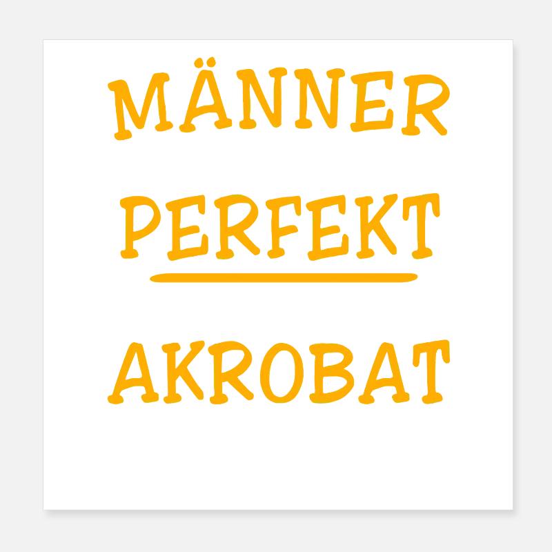 Acrobaties acrobatiques Poster 20 x 20 cm