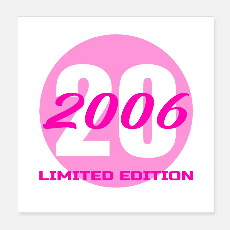 20e anniversaire de la promotion 2006 – 20 ans Poster 20 x 20 cm