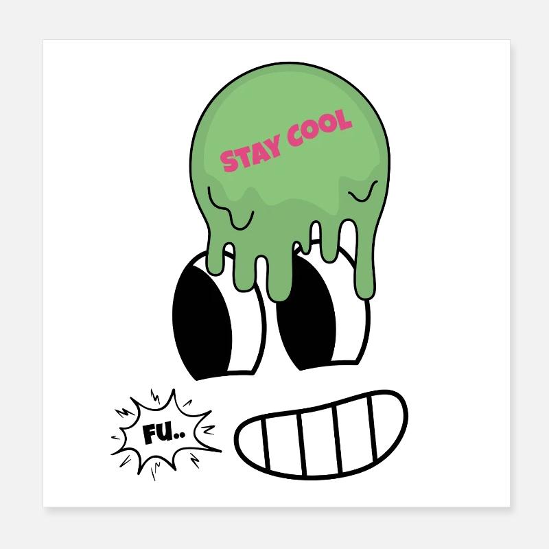 stay cool Poster 8" x 8" (20x20 cm)