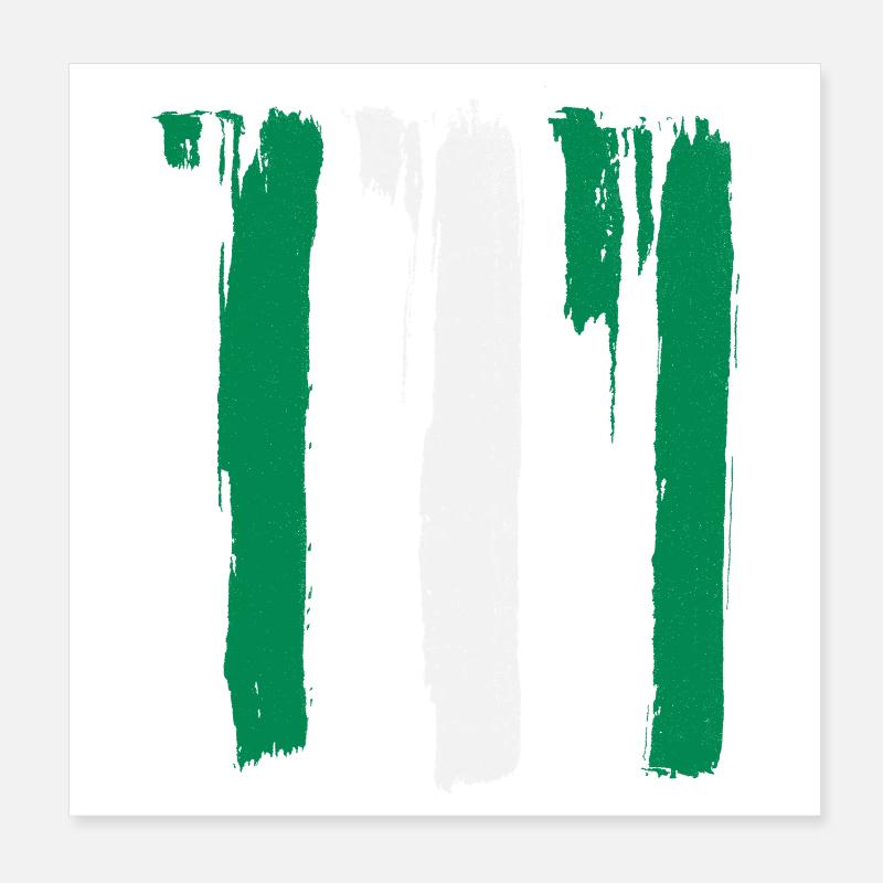 Drapeau du Nigéria Poster 20 x 20 cm