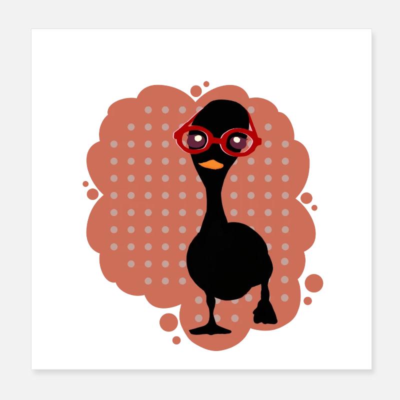 Canard Poster 20 x 20 cm