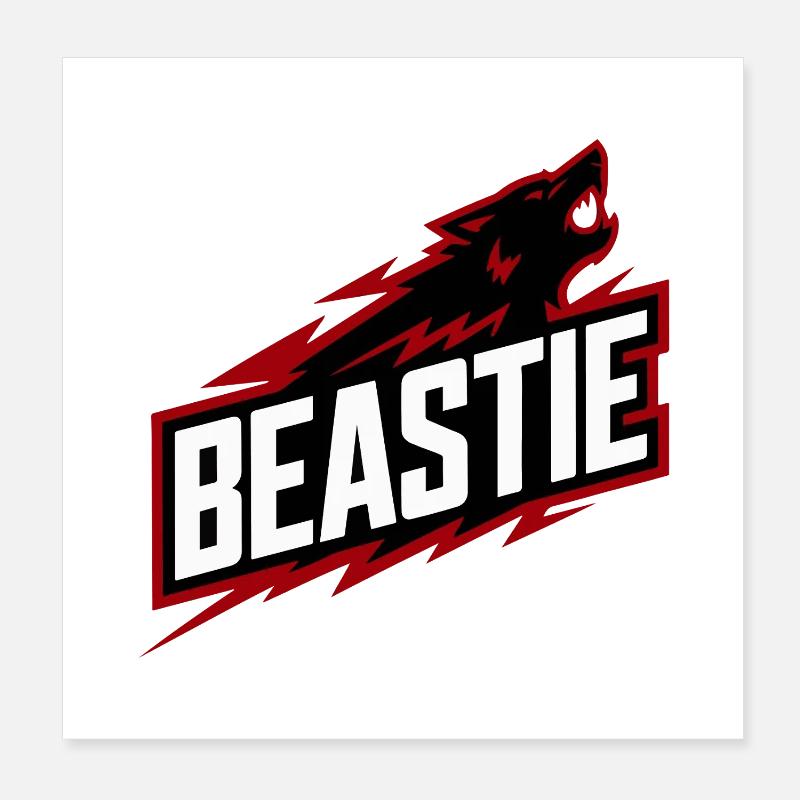 Beastie Rampage Logo Poster 8" x 8" (20x20 cm)