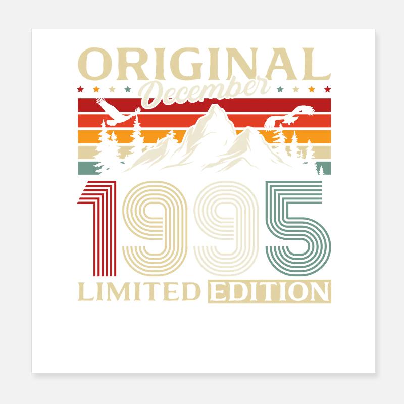 30e anniversaire Original Décembre Volume 1995 Poster 20 x 20 cm