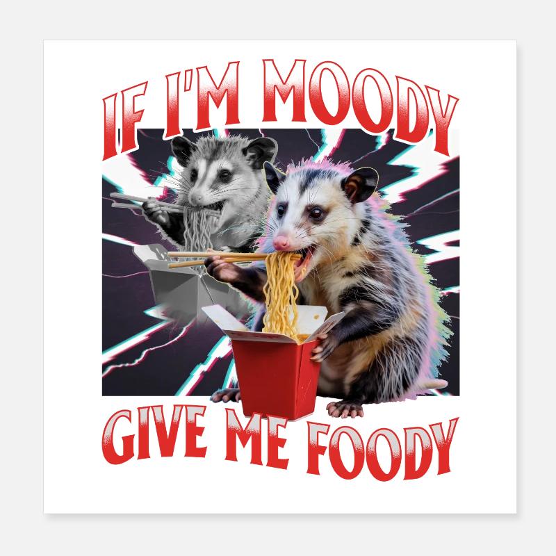 Drôle d’opossum Poster 20 x 20 cm