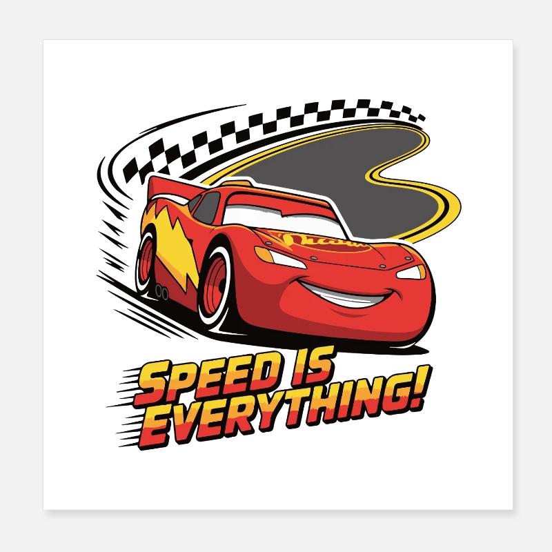 Speed Is Everything Auto-Cartoon Poster 20x20 cm