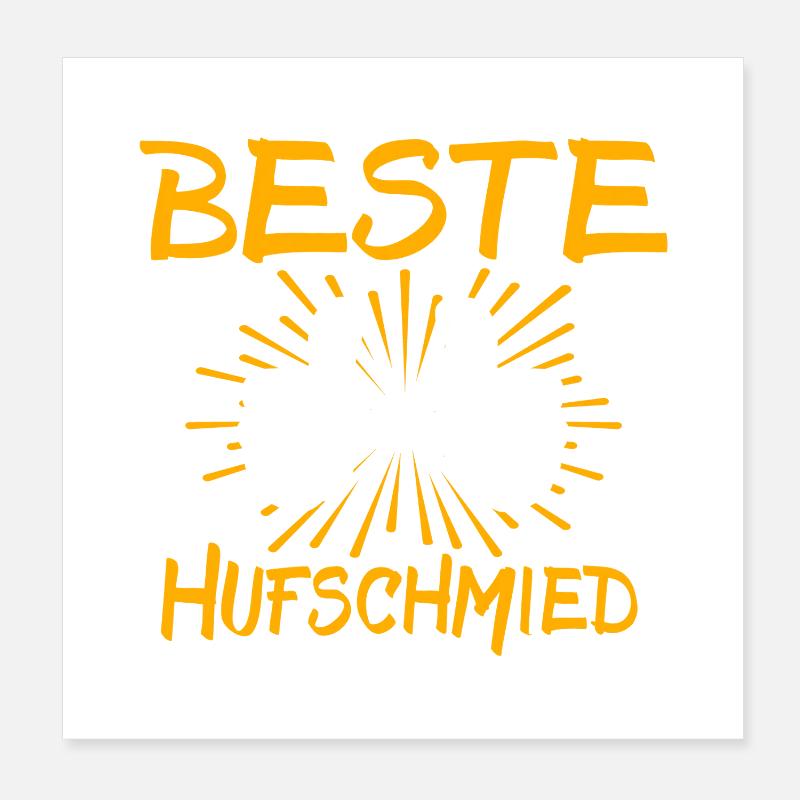 Idée de cadeau pour le maréchal-ferrant Poster 20 x 20 cm