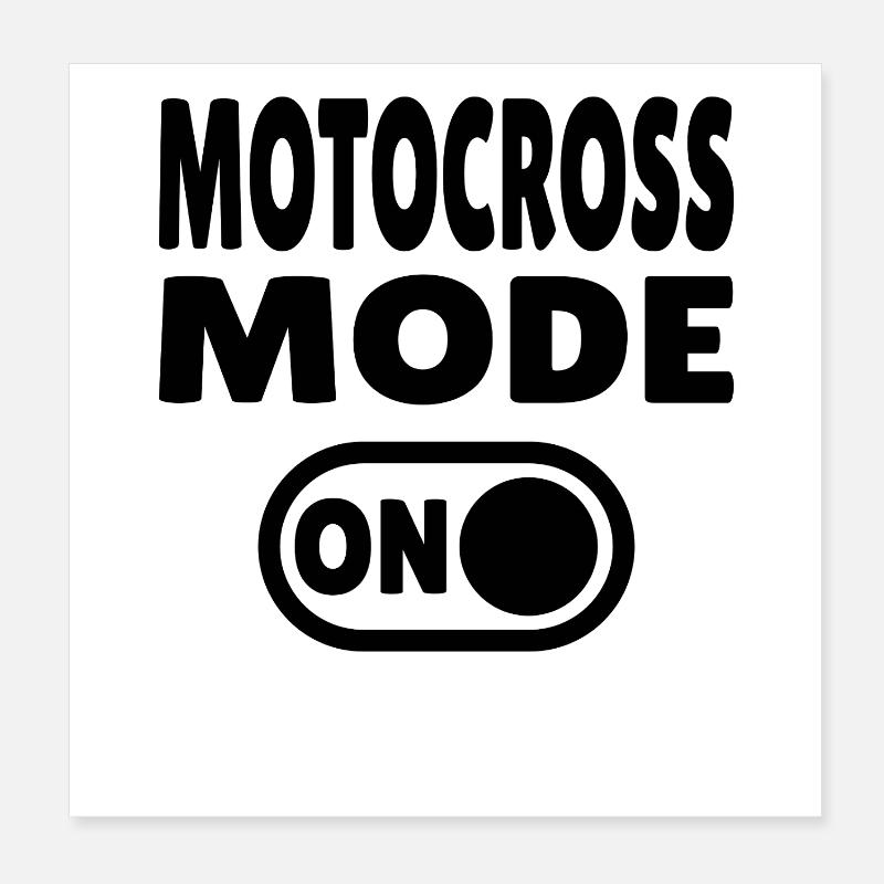 Motocross Mode ON – Dirt & Adrenalin Poster 20x20 cm