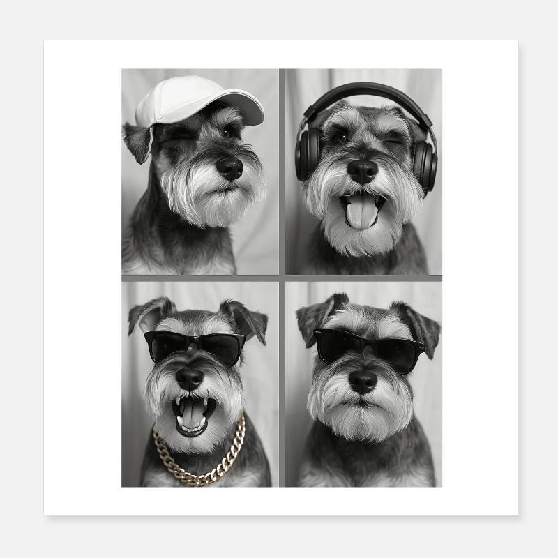 Miniature Schnauzer Poster 20 x 20 cm