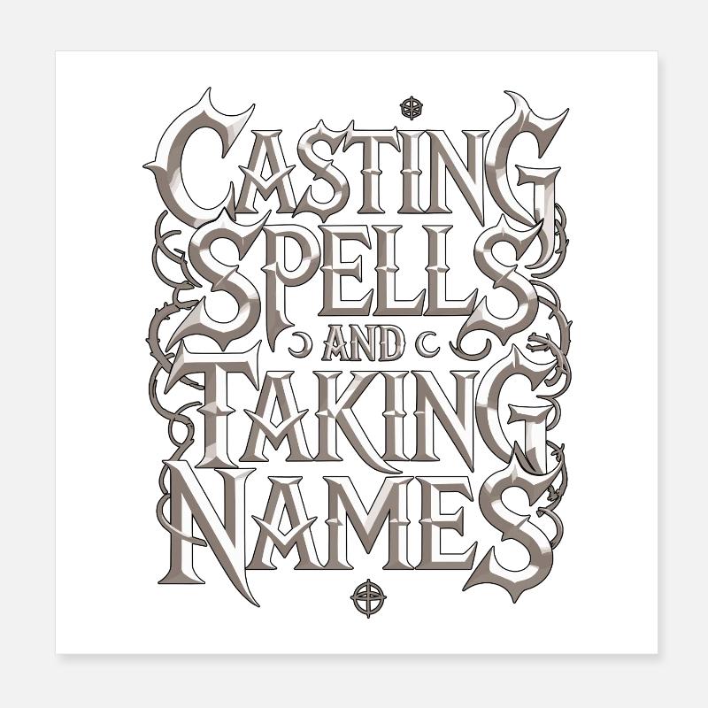 Witchcraft Casting Spells And Sorcery Spellcaster Poster 20x20 cm